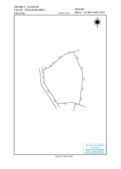 കുറ്റ്യാട്ടൂരിൽ  1 ഏക്കർ 10 സെന്റ്  സ്ഥലം വില്പനയ്ക്ക്-4